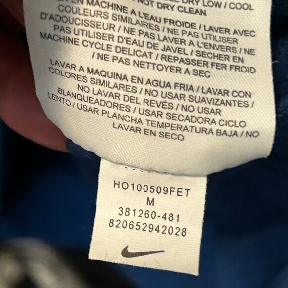 Nike Golf Men's THERMA-FIT 1/4 Zip Pullover | Sz M Royal Blue & Grey Side Panels - Picture 7 of 9